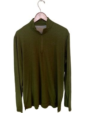 Orvis Trout Bum Olive Green Quarter-Zip